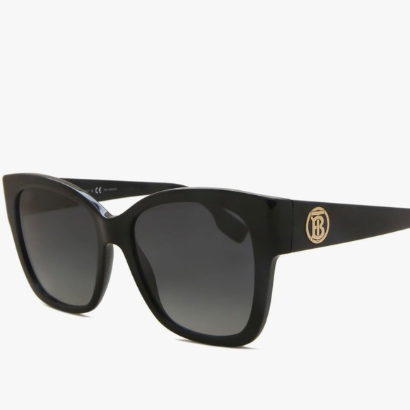 $299 Burberry TB B 4345 3001/8G designer logo sunglasses